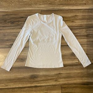 Yogalicious Womens Kathleen Long Sleeve Actuve Top- Heavenly Ribbed- Medium